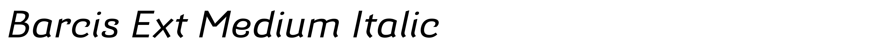 Barcis Ext Medium Italic